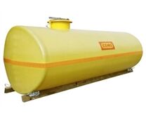 CEMO| Vielzweckfass GFK oval 600 Liter mit Holzkufen