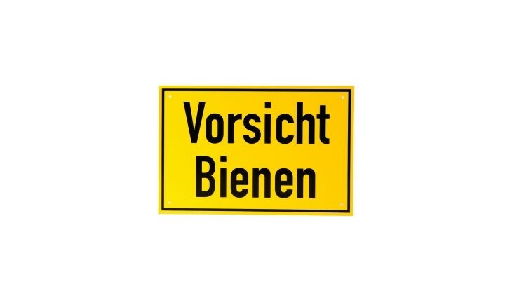 HOLTERMANN| Warnschild Vorsicht Bienen