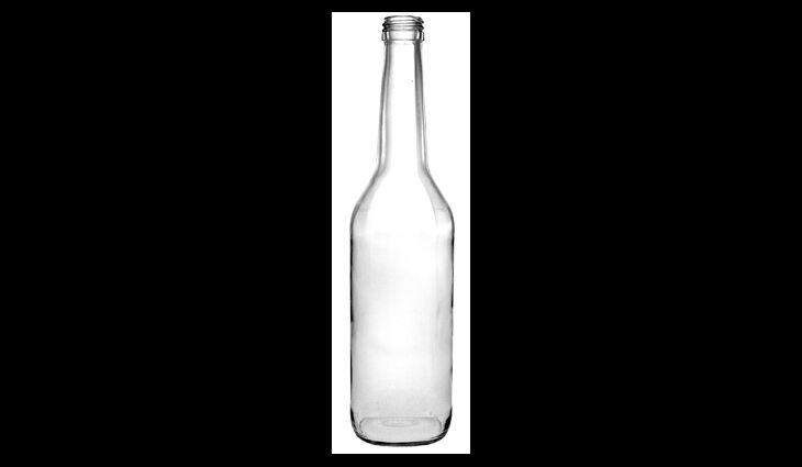Fla Geradhalsflasche klar 28mm | 0,35 Liter