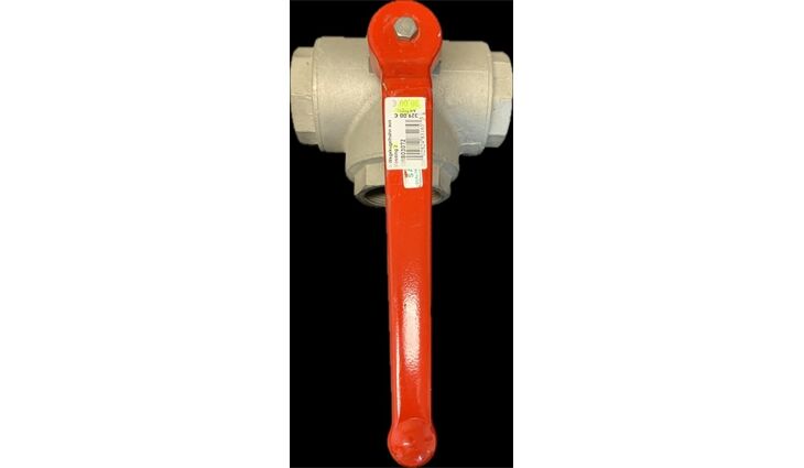  3-Wegekugelhahn aus Messing 2" (2.Wahl)