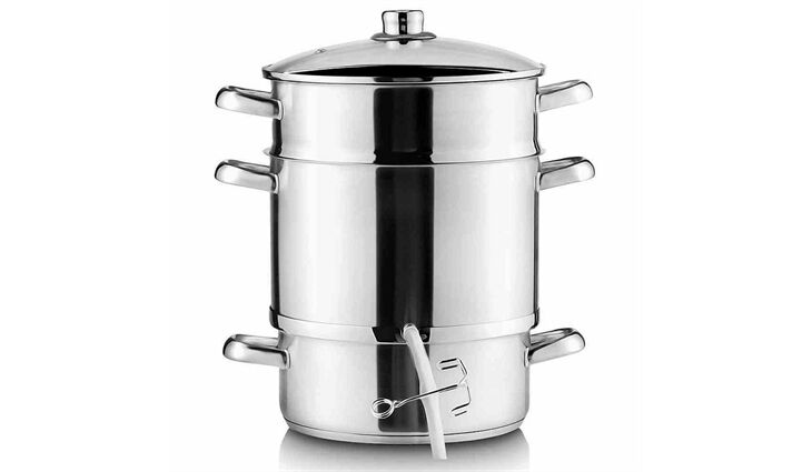  Entsafter Edelstahl 8 Liter, 26cm