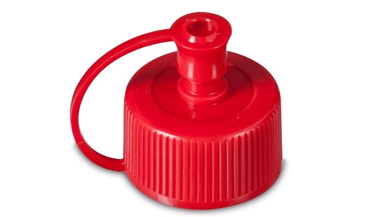 RIXIUS| Spritzverschluss - rot - HD/LDPE - RD 25 für EH