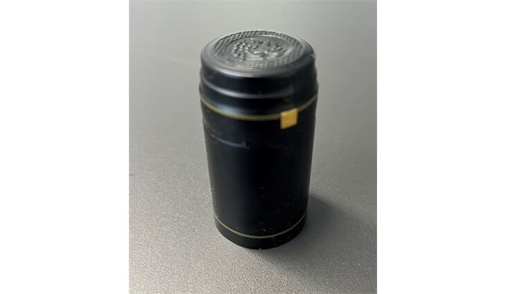  Anschrumpfkapsel Ø31 | L60mm schwarz |Streifen go