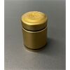  Anschrumpfkapsel Ø30 | L40mm gold | Streifen sw