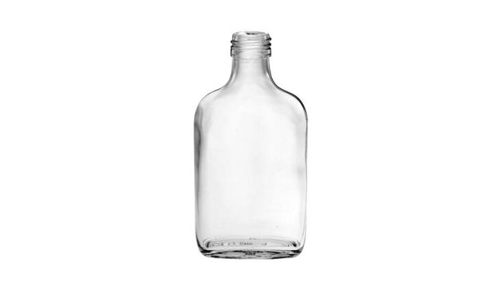 Fla TASCHEN-Flasche klar PP 28mm | 0,10 Liter