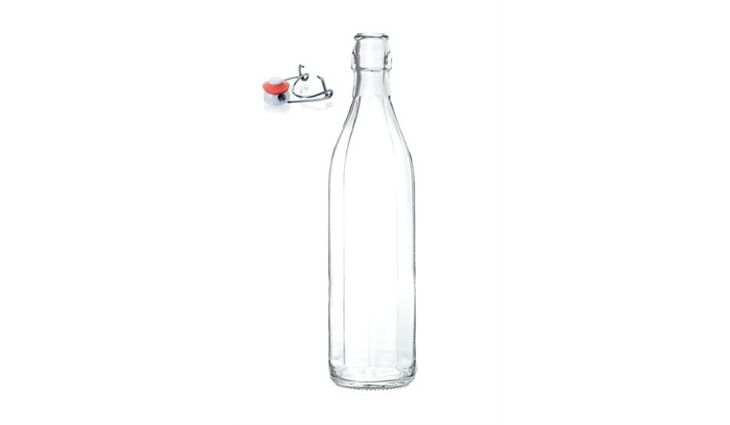  Zehnkantflasche klar incl. BV | 0,75 Liter