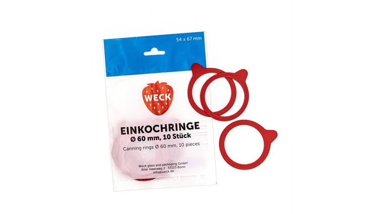 WECK| Beutel mit 10 Ringen für Ø60mm (54x67mm)