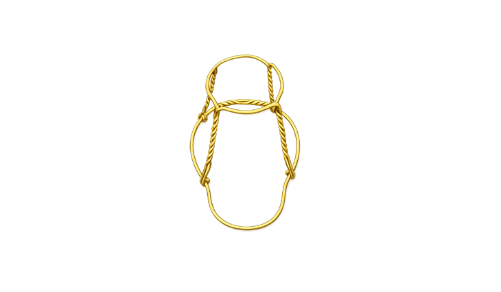  DRAHTBÜGEL Metall Farbe gold