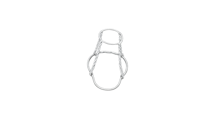  DRAHTBÜGEL Metall silber