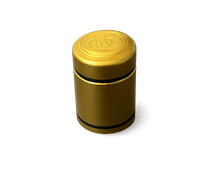  Anschrumpfkapsel Ø32,5 | L45mm gold | Streifen sw