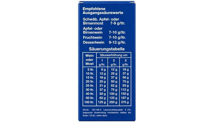 VINA| Mostmilchsäure 80% 125 ml