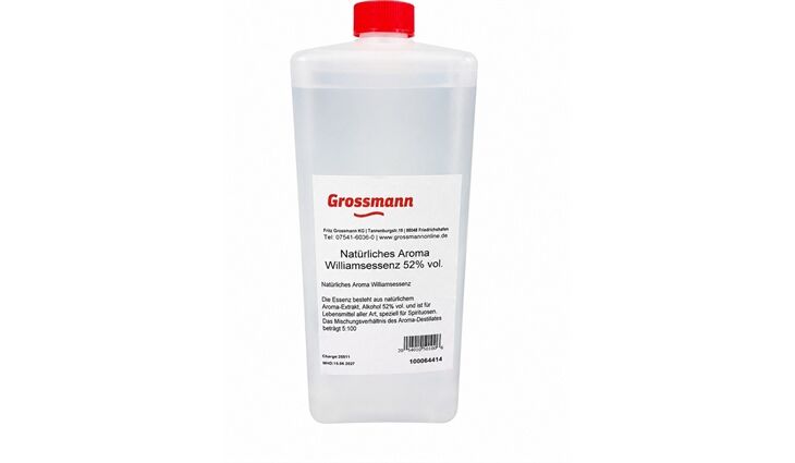 GROSSMANN| Natürliches Aroma Williamsessenz 52% vol. 5:100