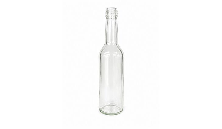  Geradhalsflasche klar 28mm | 0,35 Liter
