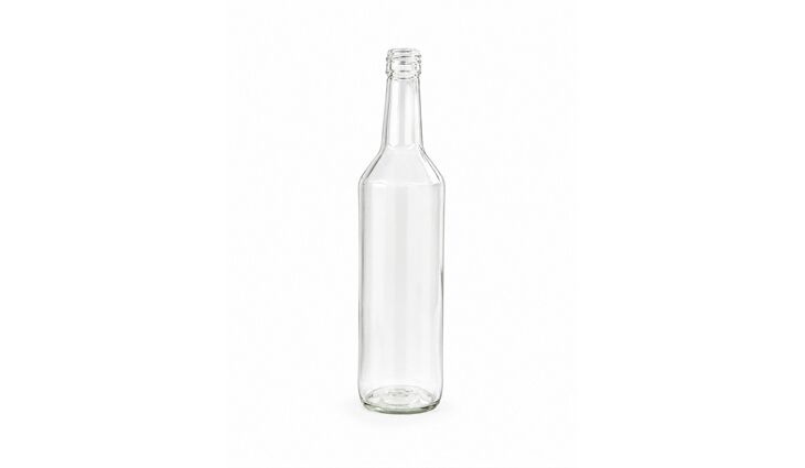  Geradhalsflasche klar 28mm | 0,50 Liter
