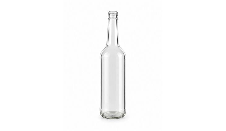  Geradhalsflasche klar 28mm | 0,70 Liter