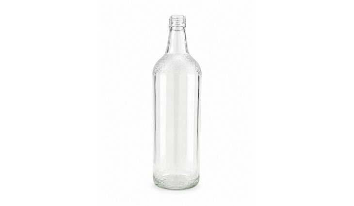  Kurzhalsflasche klar 28mm | 1,00 Liter
