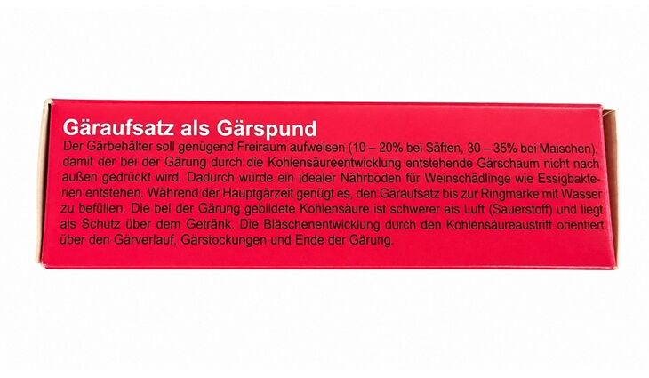 VINA| Gäraufsatz Gr. 0, Schaft 9 mm