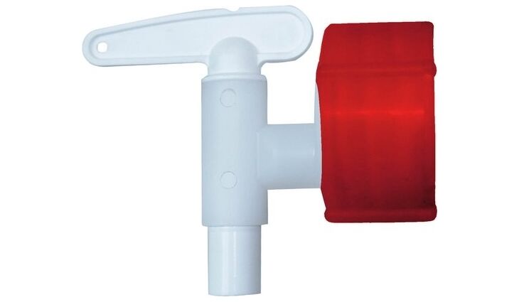 GRAF| Auslaufhahn GRAF NW10 rot / weiss