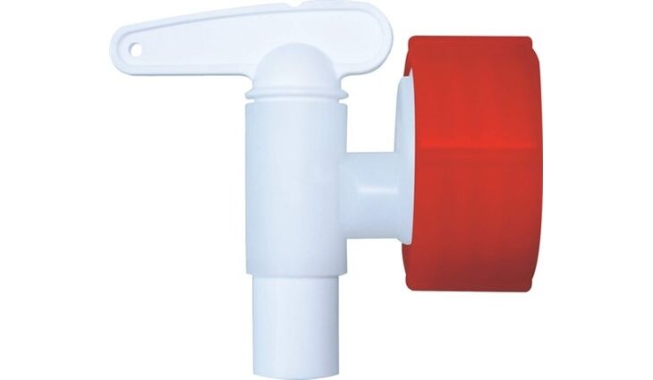 GRAF| Auslaufhahn GRAF NW15 rot / weiss