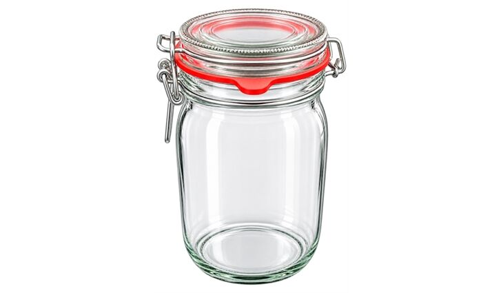  Drahtbügelglas 800ml rund