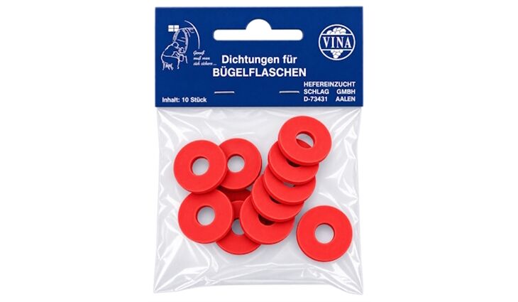 VINA| Bügelverschluß-Dichtungen 10er Pkg.