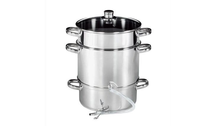 EKL Entsafter 22cm 5 Liter Edelstahl