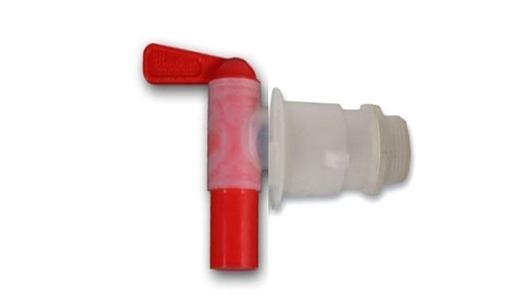 Auslaufhahn weiss 3/4" 20mm mit Dichtung 