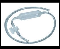 Saugheber 1450 mm, mit Absperrhahn, transparent 