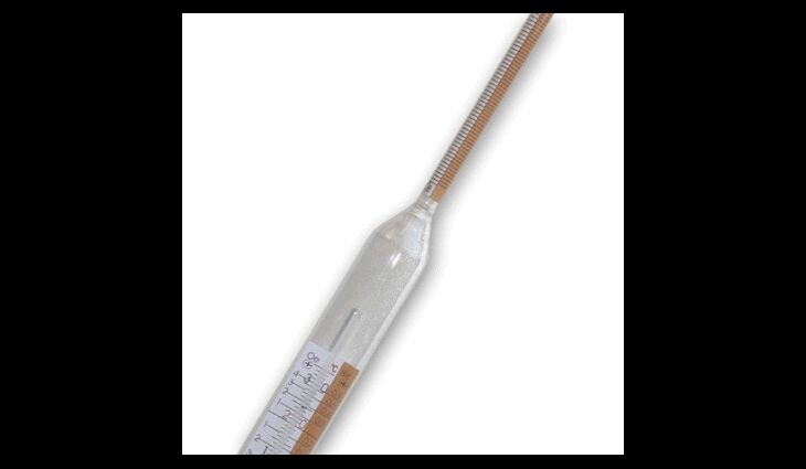 Saccharimeter m.Th. 0-25% | 0-100°Öchsle 