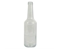 Geradhalsflasche klar 28mm 0,35 Liter 