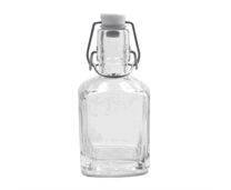 CUBO-Flasche klar quadr. incl. BV | 0,20 Liter 