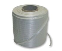 Polyesterbindeband 500m weiß breite Fasern 