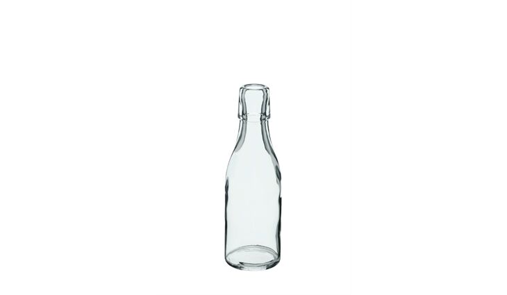 TASCHEN-Flasche klar rund incl. BV | 0,20 Liter 