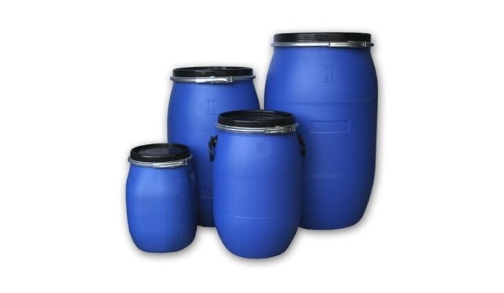 Industriefaß blau 60 Ltr. rund 