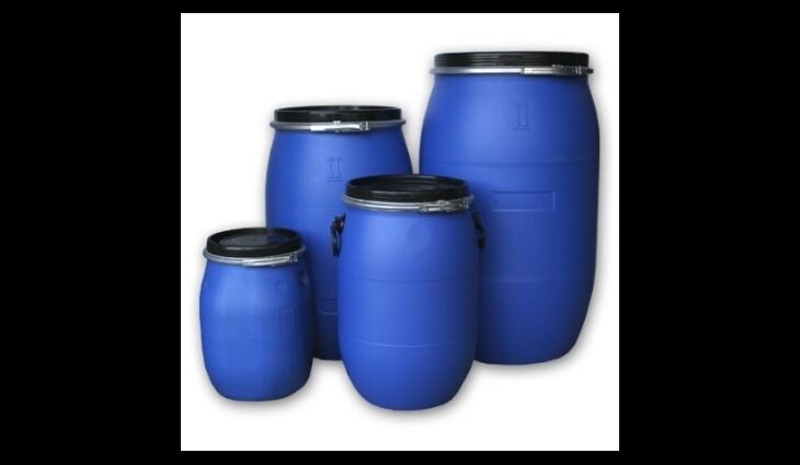 Industriefaß Blau 220 Ltr. rund 