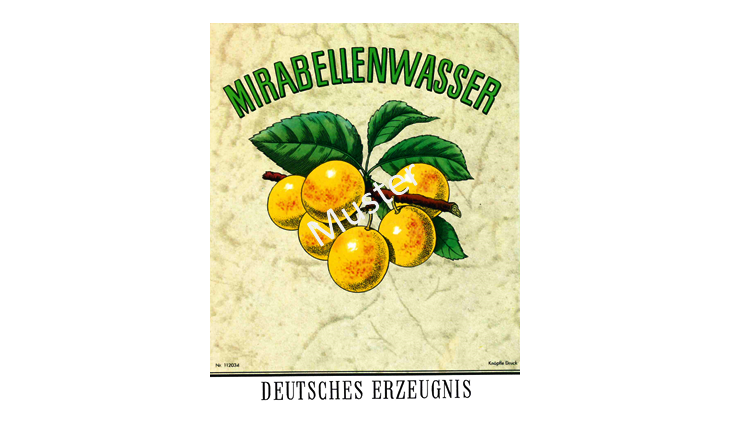 ETIKETTEN Groß120 x 96mm Mirabelle