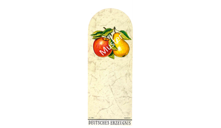 ETIKETTEN halbrund groß 165x63mm Obstbrand