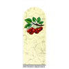 ETIKETTEN halbrund mittel 134x52mm Kirsche