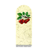 ETIKETTEN halbrund mittel 134x52mm Kirsche