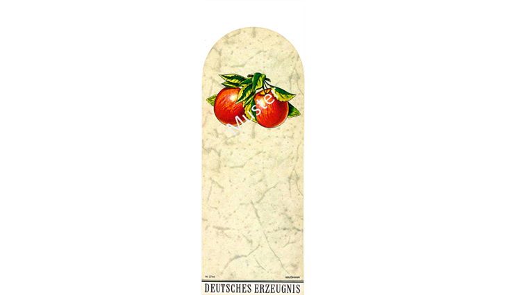 ETIKETTEN halbrund mittel 134x52mm Apfel