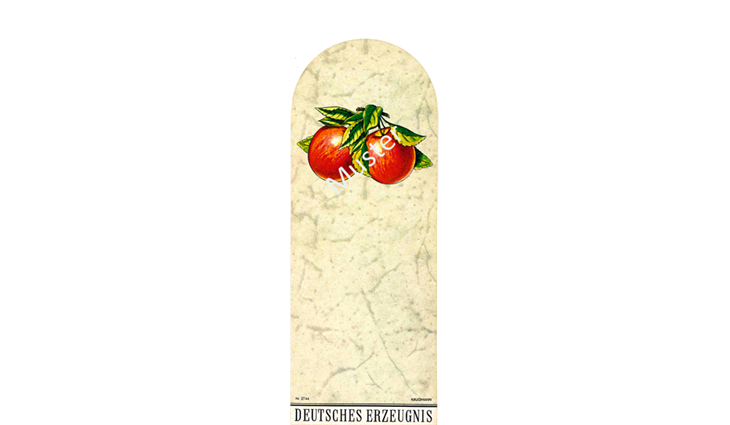 ETIKETTEN halbrund mittel 134x52mm Apfel