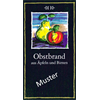 ETIKETTEN schwarz Leinen 95x52mm Obstbrand