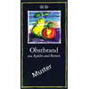 ETIKETTEN schwarz Leinen 95x52mm Obstbrand