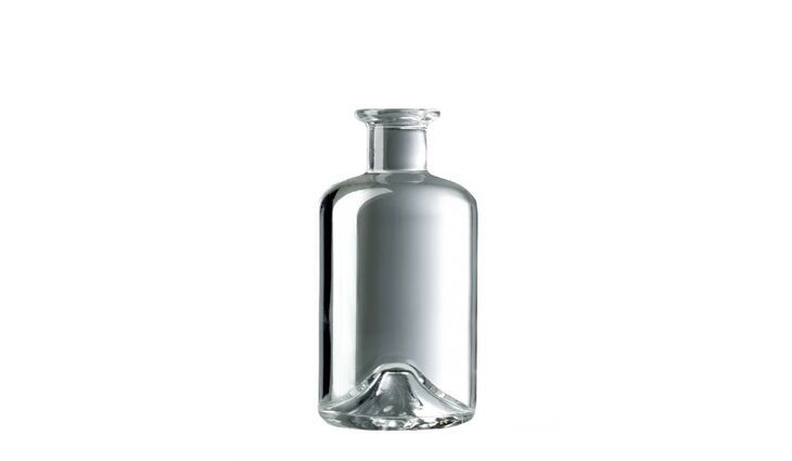 KEFLA| Apothekerflasche klar rund TM 18 mm | 0,20 Liter