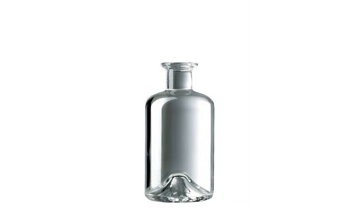 KEFLA| Apothekerflasche klar rund TM 18 mm | 0,50 Liter