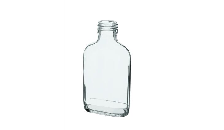 Fla TASCHEN-Flasche klar PP 28mm | 0,10 Liter