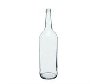 Geradhalsflasche klar 28mm | 1,00 Liter 