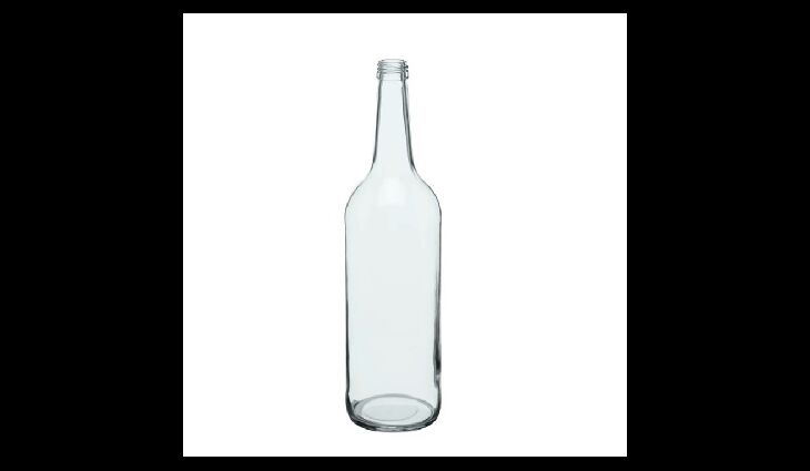 Geradhalsflasche klar 28mm | 1,00 Liter 