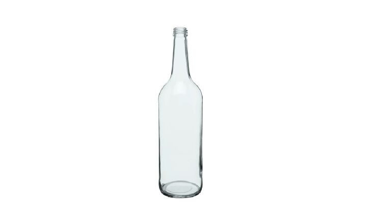 Geradhalsflasche klar 28mm | 1,00 Liter 