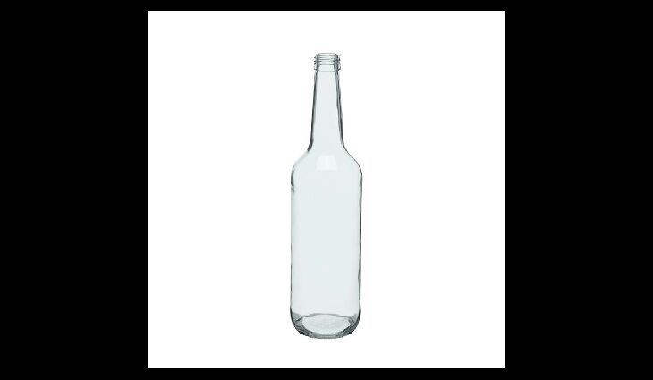 Geradhalsflasche klar 28mm | 0,70 Liter 
